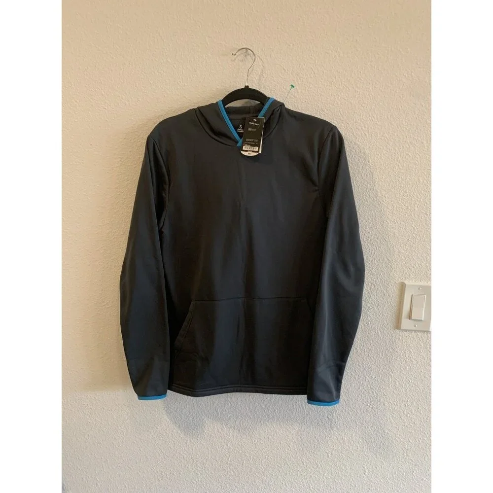 (C-199)Xersion Men’s Quick-Dri Fleece‎ Hoodie Black Pullover Athletic Sweatshirt
